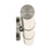 Kichler Rosh 1 Light Linear Bath Medium, Brushed Nickel/White
