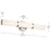 Kichler Rosh 1 Light Linear Bath Medium, Brushed Nickel/White