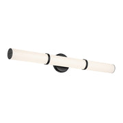 Kichler Rosh 1 Light 32" Linear Bath Large, Black/White - 55189BKLED