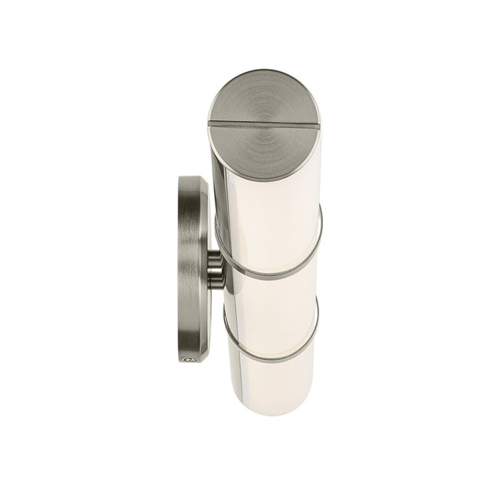 Kichler Rosh 1 Light Linear Bath Large, Brushed Nickel/White
