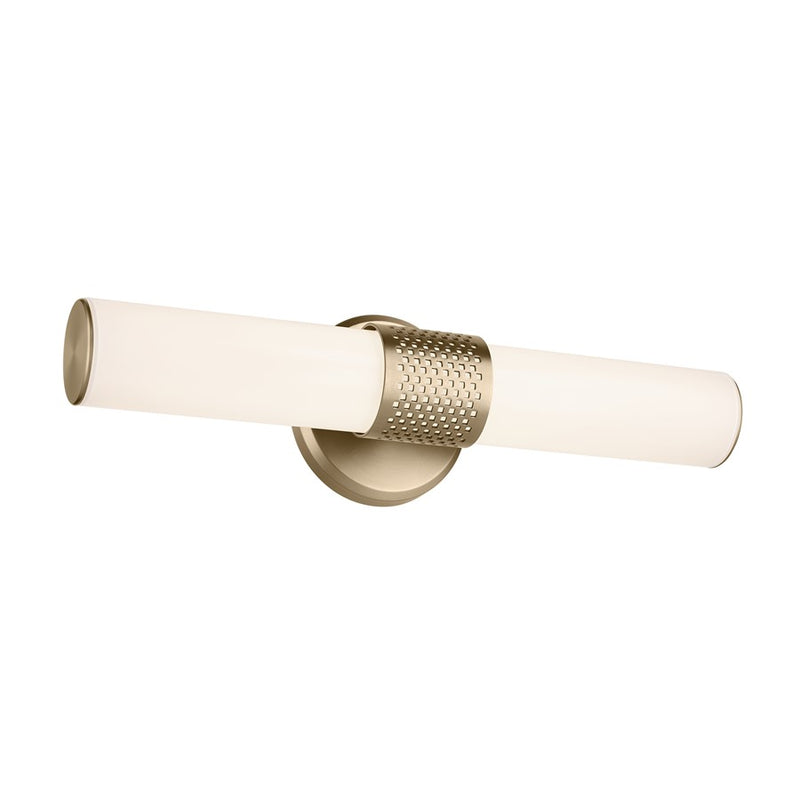 Kichler Sashi 1 Light Wall Sconce, Champagne Bronze/White - 55191CPZLED