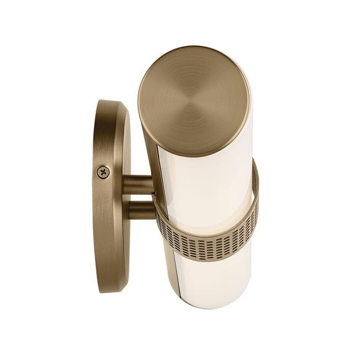 Kichler Sashi 1 Light Wall Sconce, Champagne Bronze/White