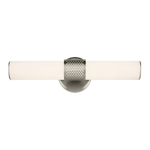 Kichler Sashi 1 Light 18" Wall Sconce, Brushed Nickel/White