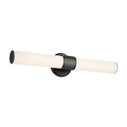 Kichler Sashi 1 Light Linear Bath Medium, Black/White - 55192BKLED