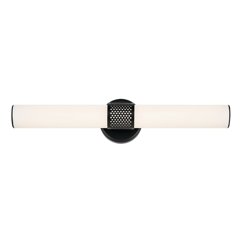 Kichler Sashi 1 Light Linear Bath Medium, Black/White