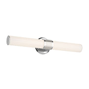Kichler Sashi 1 Light 24" Linear Bath, Chrome/White - 55192CHLED