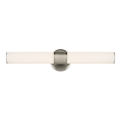 Kichler Sashi 1 Light 24" Linear Bath, Brushed Nickel/White