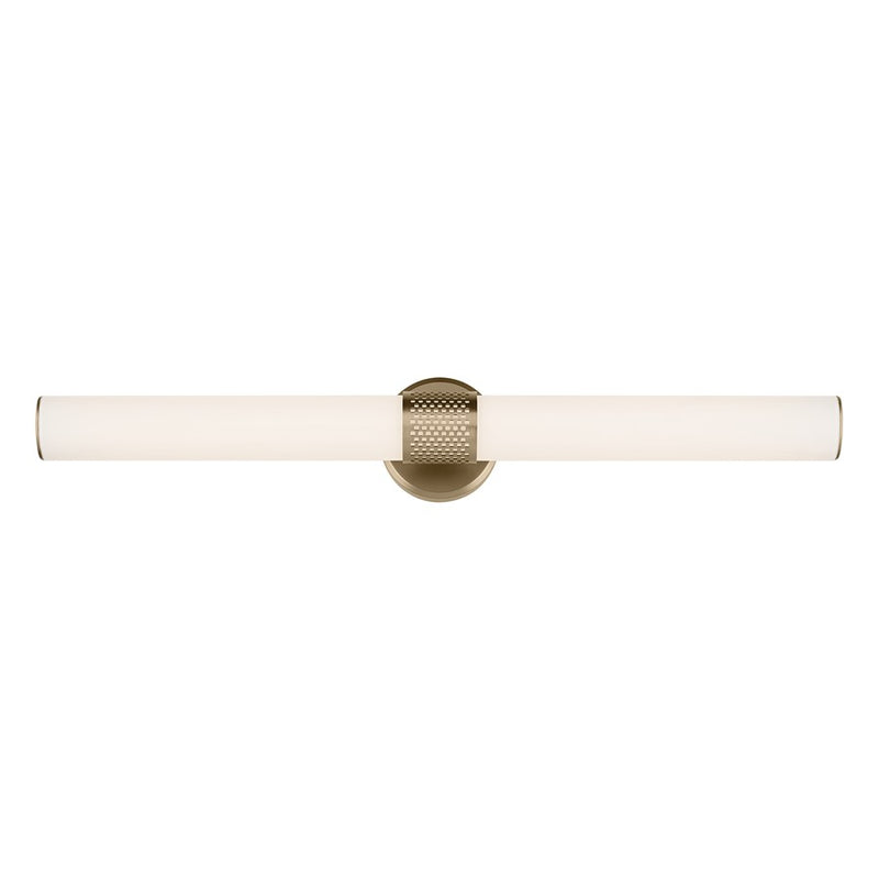 Kichler Sashi 1 Light Linear Bath Large, Champagne Bronze/White