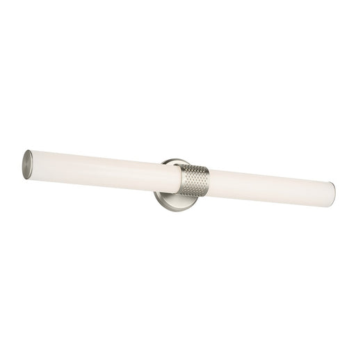 Kichler Sashi 1 Light 32" Linear Bath, Brushed Nickel/White - 55193NILED