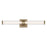 Kichler Laurene 2 Light 27" Linear Bath, Bronze/Clear Fluted