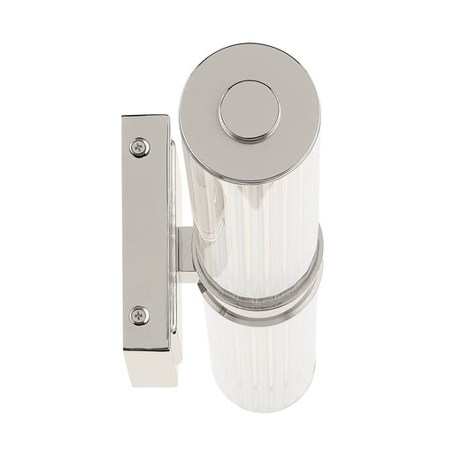 Kichler Laurene 2 Light 27" Linear Bath, Nickel/Clear Fluted