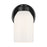 Kichler Shae 1 Light Wall Sconce, Black/Cased Opal
