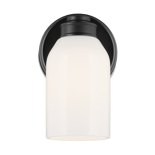 Kichler Shae 1 Light Wall Sconce, Black/Cased Opal