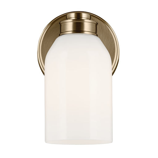 Kichler Shae 1 Light Wall Sconce, Champagne Bronze/Cased Opal