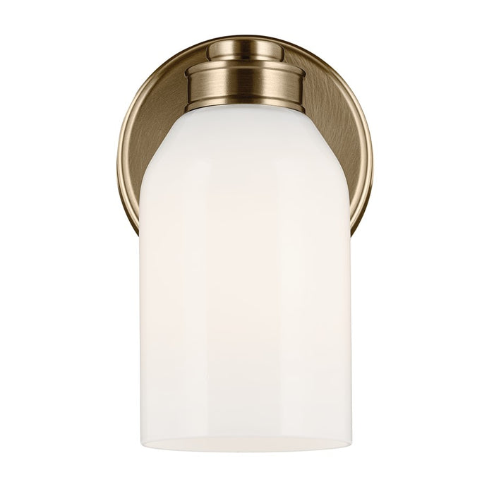 Kichler Shae 1 Light Wall Sconce, Champagne Bronze/Cased Opal