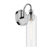 Kichler Kavi 1 Light 13" Wall Sconce, Chrome/Clear - 55209CH
