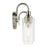Kichler Kavi 2 Light 12.5in Vanity Light | Modern Brushed Nickel & Clear Glass | Bathroom Vanity &amp; Powder Room | 2-T10 Bulbs, Dimmable | Model 55210NI