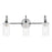 Kichler Kavi 3 Light Wall Mt Bath 3 Arm, Chrome/Clear