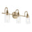 Kichler Kavi 3 Light 23" Wall Mt Bath 3 Arm, Champagne Bronze/Clear - 55211CPZ