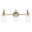 Kichler Kavi 3 Light 23" Wall Mt Bath 3 Arm, Champagne Bronze/Clear