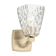 Kichler Marant 1 Light 10" Wall Sconce, Bronze/Clear Water - 55214CPZWTR