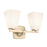 Kichler Marant 2 Light Wall Mt Bath 2 Arm, Bronze/Cased Opal - 55215CPZ