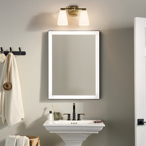 Kichler Marant 2 Light Wall Mt Bath 2 Arm, Bronze/Cased Opal