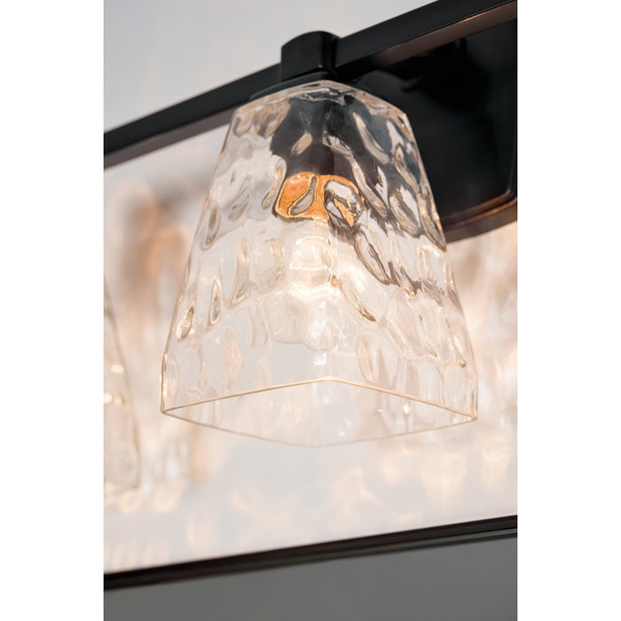 Kichler Marant 3 Light Wall Mt Bath 3 Arm, Black/Clear Water