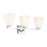 Kichler Marant 3 Light Wall Mt Bath 3 Arm, Chrome/Cased Opal - 55216CH