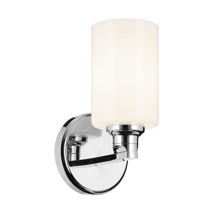 Kichler Gioe 1 Light Wall Sconce, Chrome/White - 55224CH