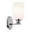 Kichler Gioe 1 Light Wall Sconce, Chrome/White