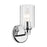Kichler Gioe 1 Light Wall Sconce, Chrome/White