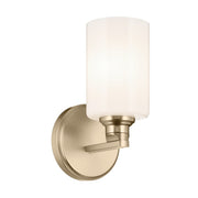 Kichler Gioe 1 Light Wall Sconce, Champagne Bronze/White - 55224CPZ