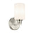 Kichler Gioe 1 Light Wall Sconce, Brushed Nickel/White - 55224NI