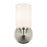 Kichler Gioe 1 Light Wall Sconce, Brushed Nickel/White
