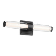 Kichler Laurene 2 Light Wall Sconce, Black/Clear - 55237BKLED
