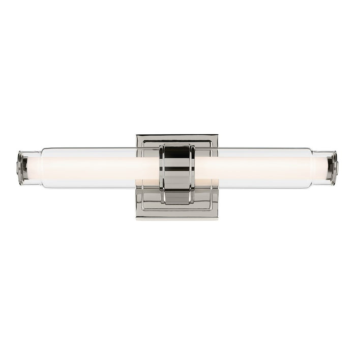 Kichler Laurene 2 Light Wall Sconce, Polished Nickel/Clear