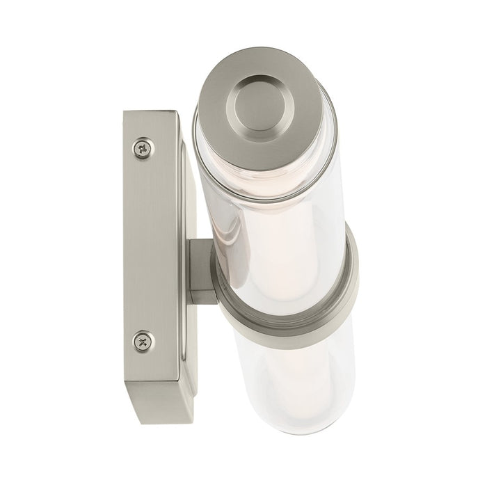 Kichler Laurene 2 Light Linear Bath Medium, Brushed Nickel/Clear