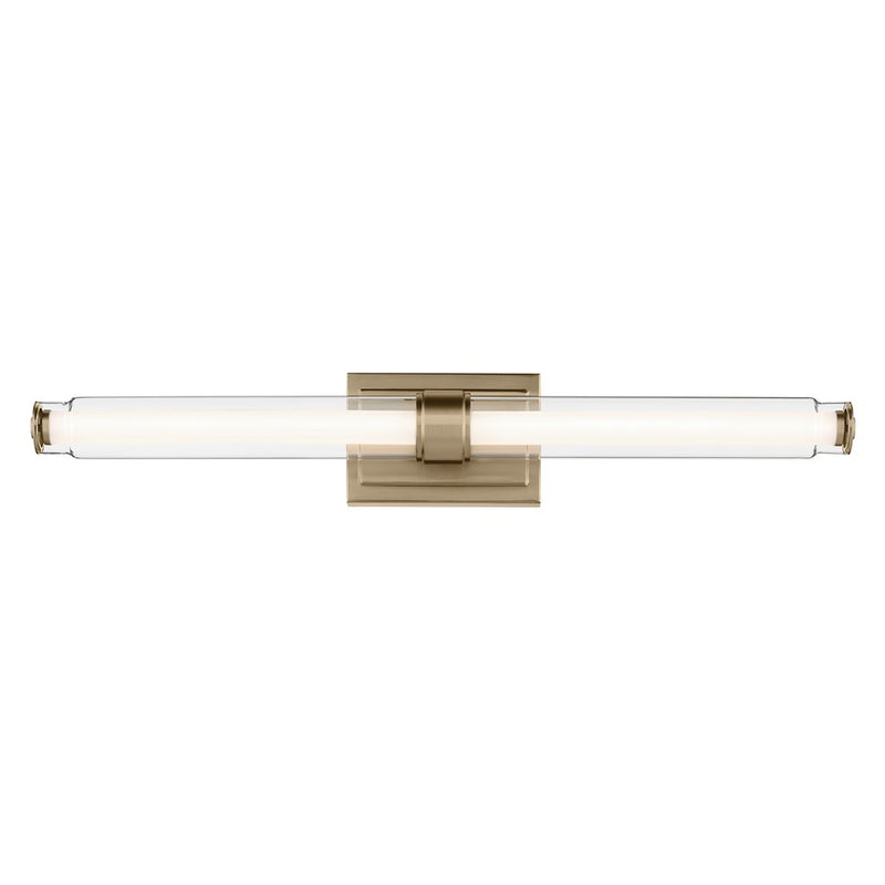 Kichler Laurene 2 Light Linear Bath Large, Champagne Bronze/Clear