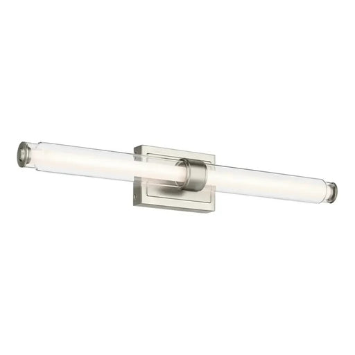 Kichler Laurene 2 Light Linear Bath Large, Brushed Nickel/Clear - 55239NILED