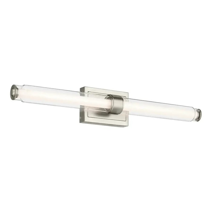 Kichler Laurene 2 Light Linear Bath Large, Brushed Nickel/Clear - 55239NILED