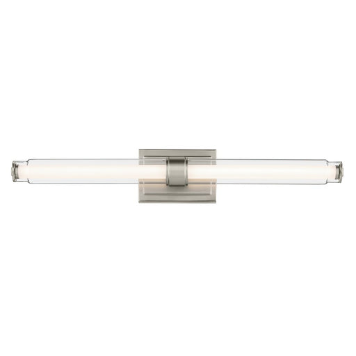 Kichler Laurene 2 Light Linear Bath Large, Brushed Nickel/Clear
