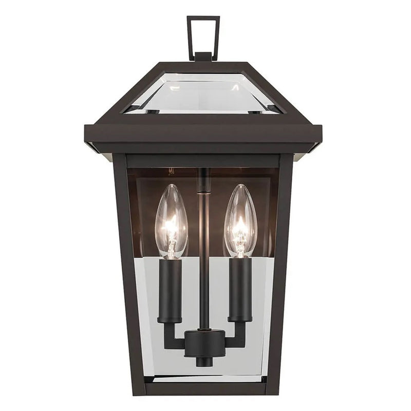 Kichler Regence 2 Light Outdoor Wall Light, Small, Olde Bronze/Beveled - 59125OZ