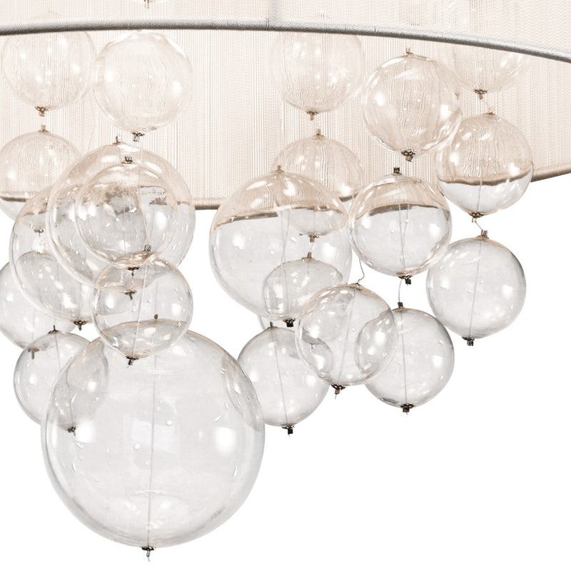Elan Imbuia 3 Light 16" Semi Flush Mount, Chrome