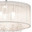 Elan Imbuia 3 Light 16" Semi Flush Mount, Chrome