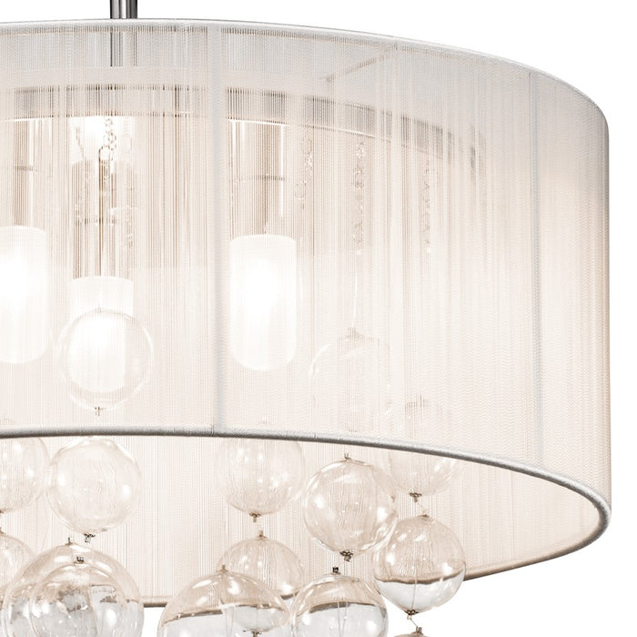 Elan Imbuia 3 Light 16" Semi Flush Mount, Chrome