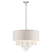 Elan Piatt 5 Light 24" Pendant, Chrome/Clear - 83245