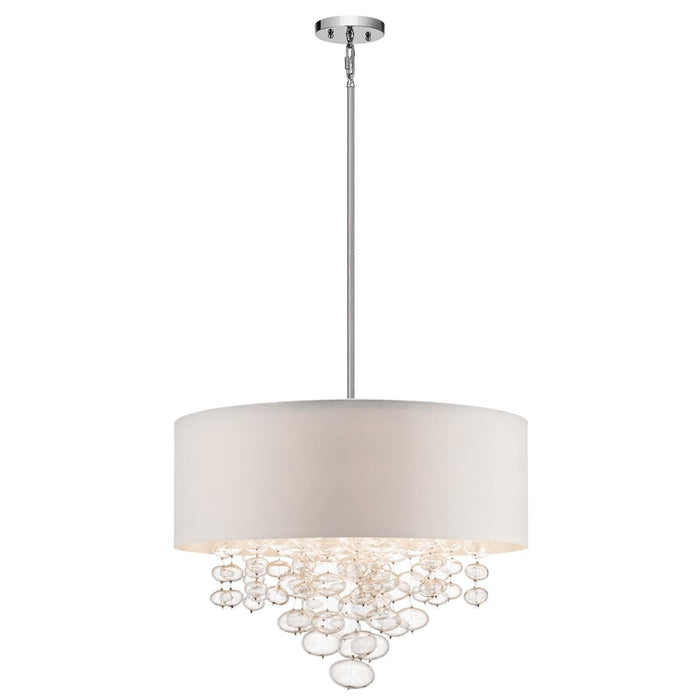 Elan Piatt 5 Light 24" Pendant, Chrome/Clear - 83245