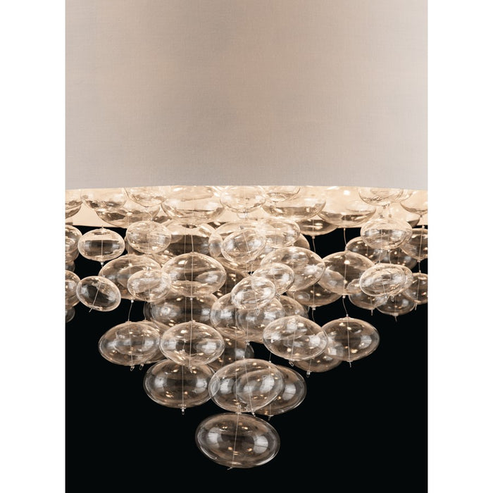 Elan Piatt 5 Light 24" Pendant, Chrome/Clear