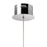 Elan Lavinia 1Lt LED Mini Pendant, Chrome/Clear Bubble Optical Crystal